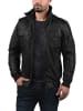 !SOLID Lederjacke in schwarz