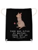 Mr. & Mrs. Panda Sportrucksack Alpaka Blume mit Spruch in Schwarz