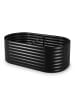 relaxdays Hochbeet in Schwarz - (B)160 x (H)80 x (T)80 cm