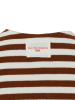 Marie Lund Frottee-Shirt in braun weiß - 0001
