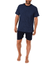 NORMANN Shorty kurzarm Schlafanzug Pyjama - 61318 in marine