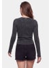 myMo ROCKS Women Longsleeve in Grey Stone Wash