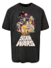 F4NT4STIC Oversize T-Shirt Star Wars Guerra Di Stelle in schwarz