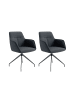 byLiving 2er-Set: Stuhl MEMPHIS in Anthrazit/Schwarz - (B) 62 x (H) 96 x (T) 60 cm