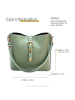 Florence Florence Schultertasche Leder salbeigrün ca. 23cm