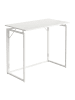 relaxdays Schreibtisch in Weiß - (B)100 x (H)74 x (T)50 cm