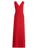 Vera Mont Abendkleid mit V-Ausschnitt in Red Rose