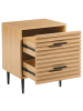 Beliani Nachttisch KEITH in Braun - (W) 48 x (H) 60 x (L) 40 cm