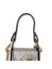 Toscanto Toscanto Umhängetasche Leder silber ca. 13cm