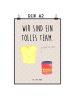 Mr. & Mrs. Panda Poster Toast Marmelade mit Spruch in Beige Pastell