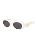 Trussardi Frauen Sonnenbrille Oval Weiß