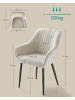 SONGMICS 2er-Set: Esszimmerstuhl in cappuccinobeige - (B)62.5 x (H)85 x (T)60 cm