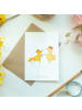 Mr. & Mrs. Panda Grußkarte Füchse Hochzeit ohne Spruch in Weiß