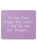 Mr. & Mrs. Panda Maus-Pad Spruch Beamtin Kraft mit Spruch in Lavendeltraum