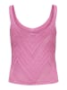 JACQUELINE de YONG Strukturiertes Strickoberteil Ärmelloses Tank Top Shirt JDYSUN in Pink