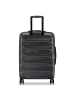 Delsey Meteor 4-Rollen Kofferset M+L mit Dehnfalte deep black