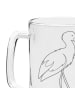 Mr. & Mrs. Panda Gravur Bierkrug Storch ohne Spruch in Transparent