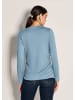 MADELEINE Langarm-Shirt mit gerafften Seiten in rauchblau