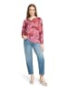 CARTOON Blusenshirt mit Raffung in Violett/Rot