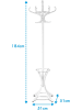 COSTWAY Garderobenständer in Weiß
