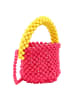 FELIPA Handtasche in Pink Gelb Mehrfarbig