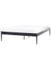 Beliani Doppelbett VAURS in Schwarz - (W) 147 x (H) 38 x (L) 206 cm