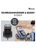 Hauck 2in1 Fahrradanhänger Dryk Duo Plus für 2 in schwarz,grau