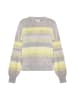 IZIA Damen Pullover in Grau Mehrfarbig
