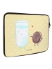 Mr. & Mrs. Panda Laptop Tasche Milch Keks ohne Spruch in Gelb Pastell