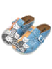 Dogo Comfie Hausschuhe - Family Portrait 37 in Blau