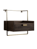 FineBuy Nachttisch in Braun / Mango / 44x35x45