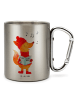 Mr. & Mrs. Panda Camping Tasse Fuchs Sänger ohne Spruch in Silber