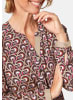 GOLDNER Moderne Druckbluse in legerer Form in rot / gemustert