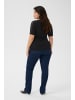 KAFFE curve T-Shirt kurzarm KCjunna Regular fit in Black Deep