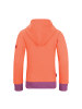 Trollkids Hoodie Pullover mit Kapuze "Sortland" in Papayaorange/ Malvenpink