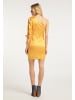 IZIA Damen One-Shoulder Kleid in Senf