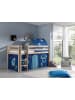 58 aufm Kessel KINDERBETT Karolina 210x114x106 Massivholz Natur Textilset Astro 2