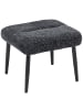 HOMCOM Sitzhocker in Dunkelgrau 45L x 41B x 38H cm