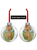 Mr. & Mrs. Panda Christbaumkugel Hund Dame Design ohne Spruch in Weiß