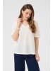 Kaffe Kurzarm-Bluse KAmai in Chalk