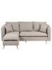 Beliani 3-Sitzer Sofa DALVIK in Braun - (W) 206 x (H) 85 x (L) 70 cm