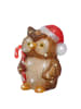 MARELIDA LED Eule mit Zuckerstange Acrylfigur H: 24cm in braun