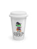 Mr. & Mrs. Panda Kaffeebecher Halloween Hexe mit Spruch in Weiß