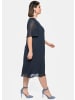 sheego Chiffonkleid in nachtblau