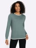 Sieh an! Langarm-Pullover in jade-ecru