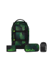 Satch Schulrucksack-Set PACK "Seismic Green" 4-tlg. in Grün/Schwarz
