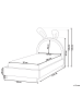 Beliani Kinderbett LALLIAS in Beige - (W) 99 x (H) 133 x (L) 213 cm