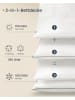 SONGMICS HOME Microfaserbettdecke Alyce in Wolkenweiß - (B)200 x (H)6 x (T)135 cm