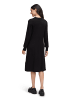 CARTOON Strickkleid mit Kragen in Schwarz