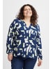 Fransa Langarmbluse FPFLOWY BL 1 - 20612537  Langarmbluse mit V-Ausschnitt in Blau